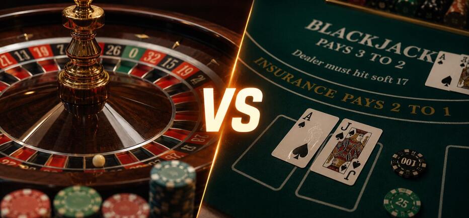 Ρουλέτα ή Blackjack: Πού χρειάζεται περισσότερη στρατηγική;