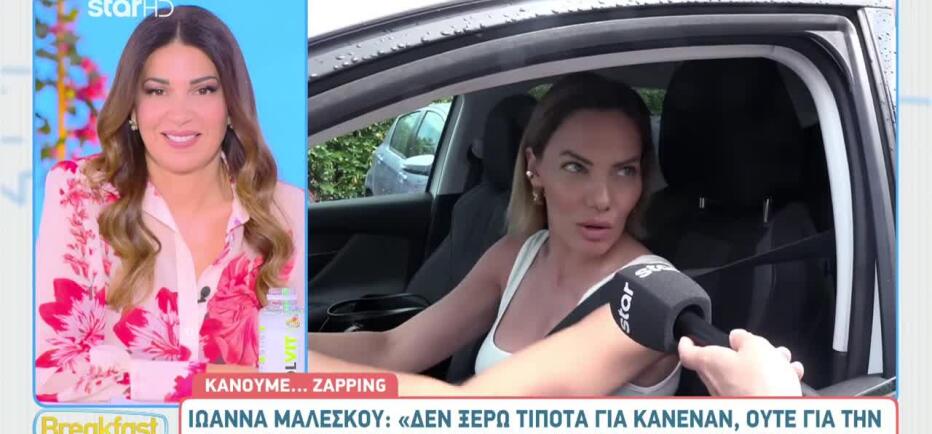 Η... βιαστική Ιωάννα Μαλέσκου: «Δεν ξέρω τίποτα για κανέναν!»
