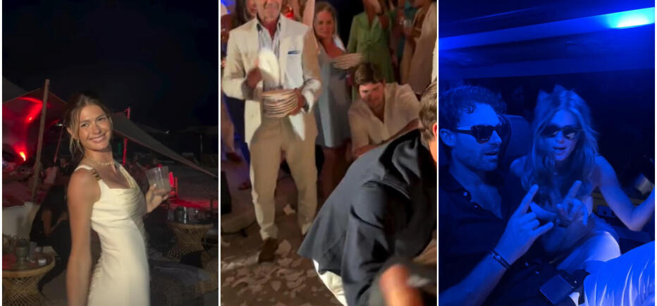 Pre-wedding party Aμαλίας Κωστοπούλου: Το ζεϊμπέκικο του Jake Medwell