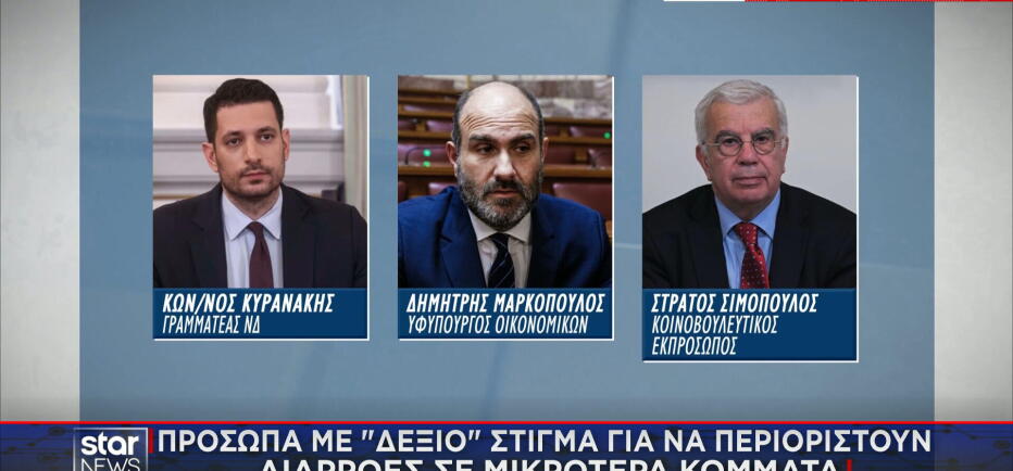 ΝΔ: Πρόσωπα με «δεξιό» στίγμα για περιορισμό των διαρροών