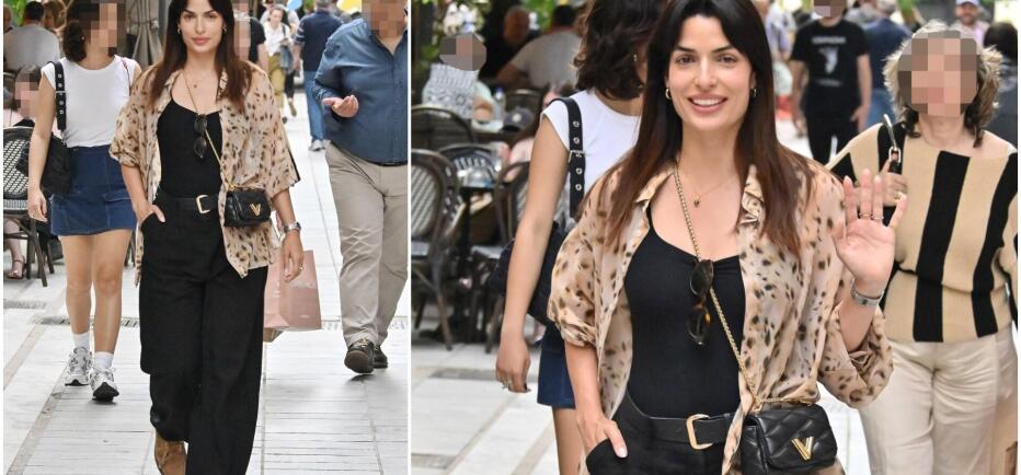 Τόνια Σωτηροπούλου: To urban chic look της για βόλτα στην πόλη