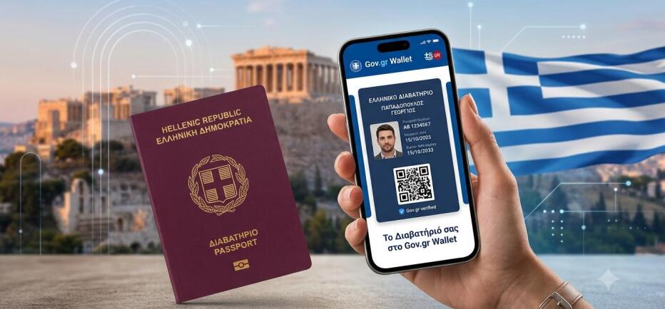 Το ελληνικό διαβατήριο εντάσσεται στο Gov.gr Wallet