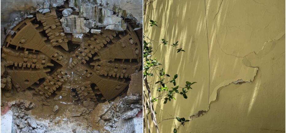 Κυψέλη: Ρωγμές σε δεκάδες πολυκατοικίες μετά τη διέλευση του μετροπόντικα