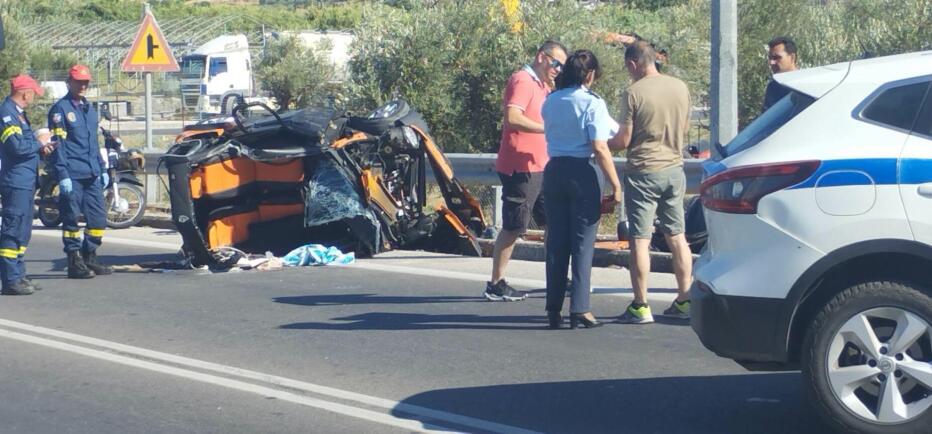 Θανατηφόρο τροχαίο στη Λέσβο με θύματα δύο γυναίκες