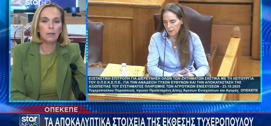 ΟΠΕΚΕΠΕ: Τα αποκαλυπτικά στοιχεία της έκθεσης Τυχεροπούλου