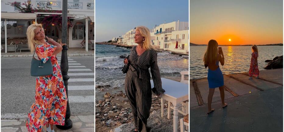 Ζήνα Κουτσελίνη: Τα καλοκαιρινά looks της σε Πάρο και Αντίπαρο