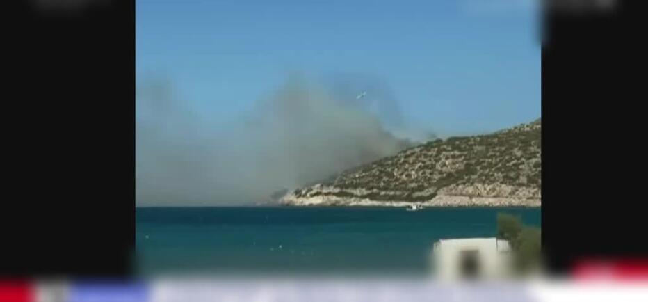 Φωτιά τώρα στην Κερατέα - Μήνυμα από το 112