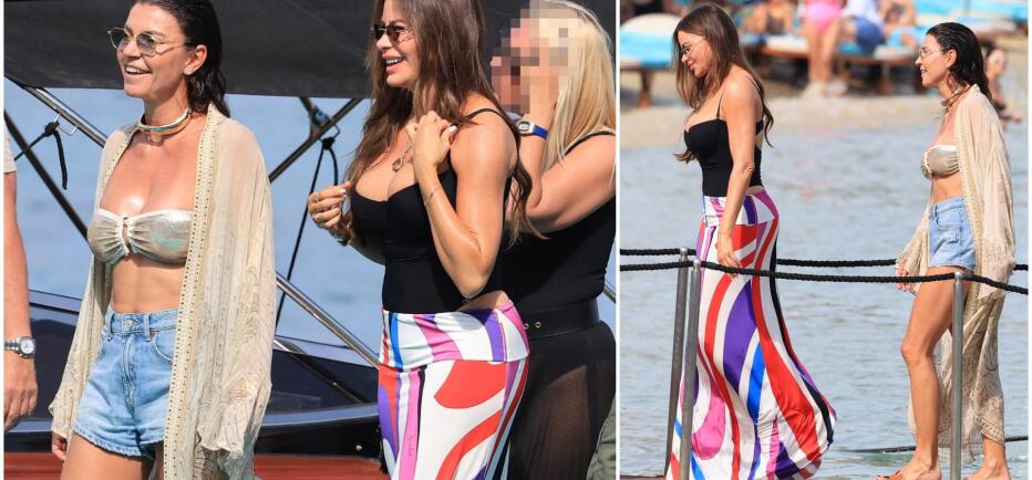 Σοφία Βεργκάρα: Mε τη Βερνίκου στη Μύκονο- Το beach look με φούστα Pucci