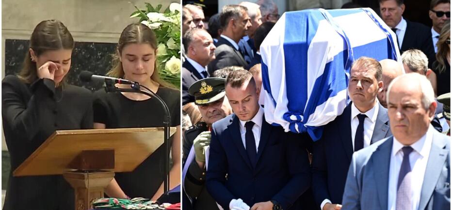 Κηδεία Βαρβιτσιώτη: «Ράγισε» καρδιές η εγγονή του - «Μου λείπεις πολύ»