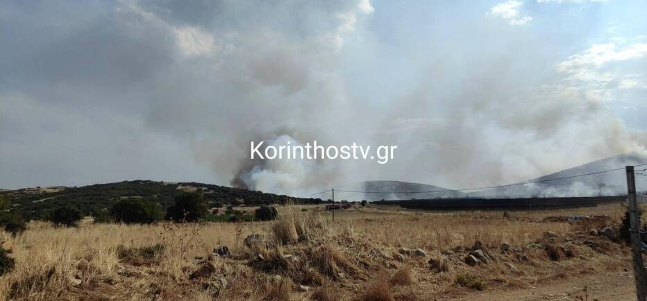 Φωτιά στο Στεφάνι Κορίνθου: Μήνυμα από το 112 - Σηκώθηκαν εναέρια μέσα