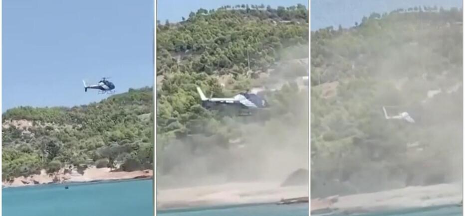 Σπέτσες: Ελεύθερος ο επιβάτης του ελικοπτέρου - Αναζητείται η σύντροφός του