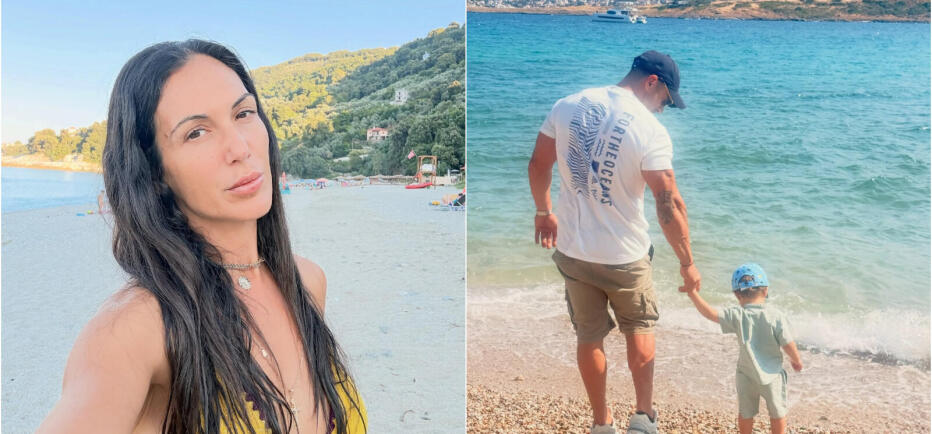 Ανθή Βούλγαρη: Καλοκαιρινές στιγμές με τον σύζυγό της & τον γιο τους