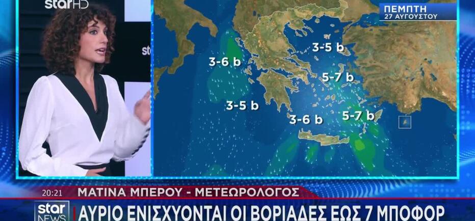Καιρός: 40αρια μέχρι την Παρασκευή – Έως 8 μποφόρ και κίνδυνος πυρκαγιάς