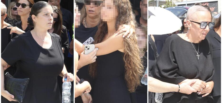 Κηδεία Δημήτρη Κόκοτα: Συντετριμμένες η σύζυγος, η κόρη & η αδελφή του