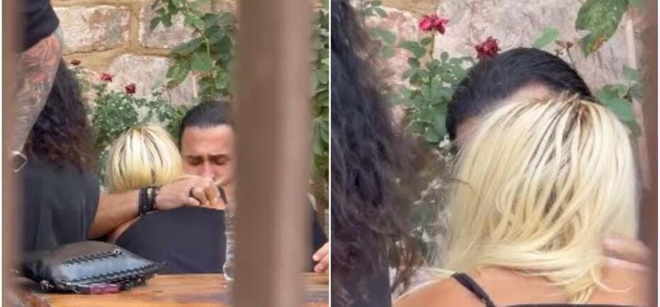Κηδεία Μαζωνάκη: Απαρηγόρητη η Πάολα - Δεν μπορούσε να σταματήσει να κλαίει