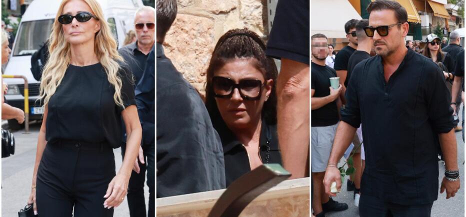 Σύσσωμος ο καλλιτεχνικός κόσμος στην κηδεία του Γιώργου Μαζωνάκη