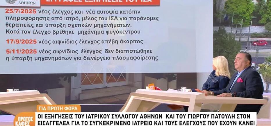 Μαζωνάκη: Η έγγραφη απάντηση του ΙΣΑ στην Εισαγγελία για τους ελέγχους