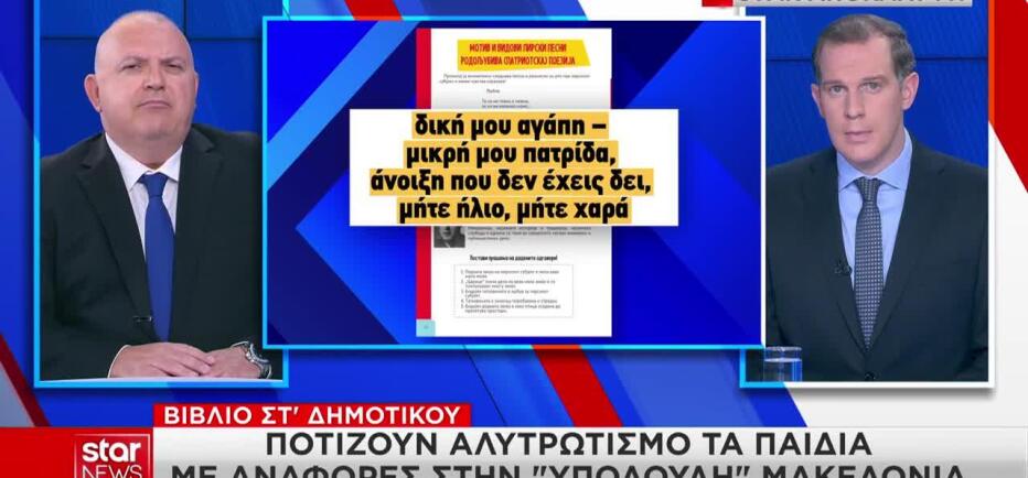 Αλυτρωτισμός στα σχολικά βιβλία των Σκοπιανών