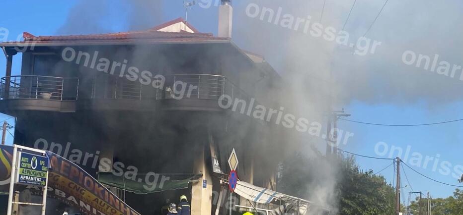 Λάρισα: Έκρηξη σε συνεργείο υγραεριοκίνησης