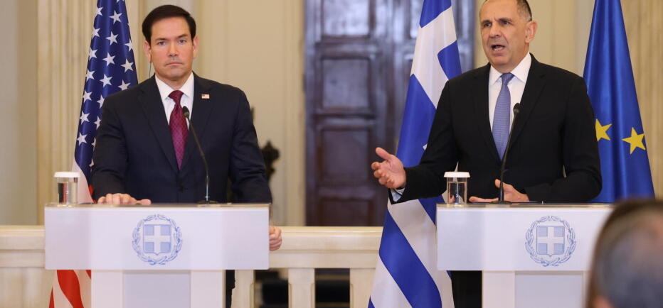 Συνάντηση Γεραπετρίτη - Ρούμπιο: «Πυλώνας σταθερότητας η Ελλάδα»