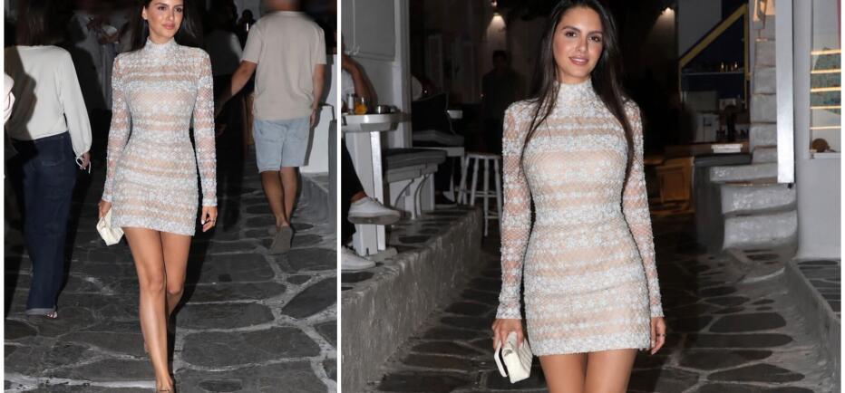 Αλεξάνδρα Νίκα: Κομψή και glam εμφάνιση στα σοκάκια της Μυκόνου