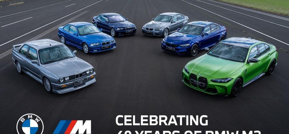 BMW M3: 40 χρόνια και 6 γενιές σπορ αυτοκινήτων υψηλών επιδόσεων