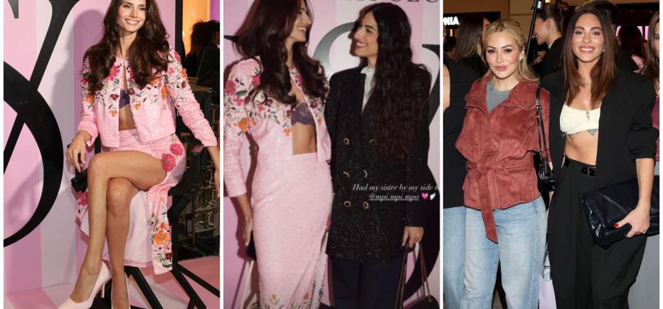Παπαγεωργίου: Με floral glamour σύνολο σε event - Μαζί της η αδελφή της