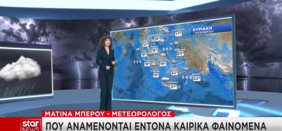 Έκτακτο δελτίο επιδείνωσης καιρού: Έρχονται καταιγίδες και χαλάζι